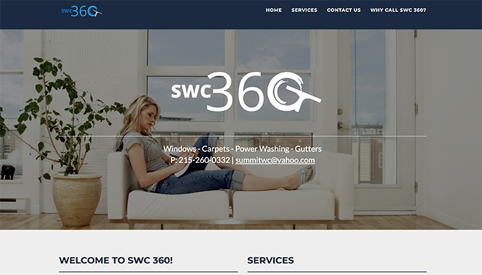 Image of the SWC 360 website.